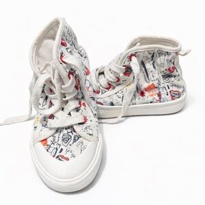 ❤️Disney Kids High-Top Sneakers with Fun Print- size 1